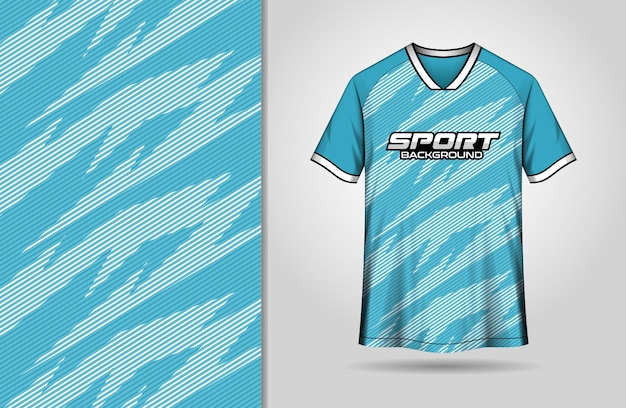 plantilla de camiseta deportiva azul