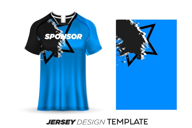 Plantilla de camiseta deportiva de fútbol de diseño de camiseta de sublimación - fondo de acuarela de diseño de camiseta deportiva