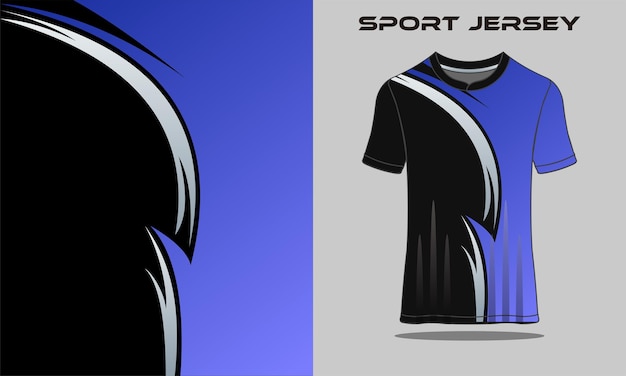 Plantilla de camiseta deportiva para uniformes de equipo camiseta de fútbol camiseta de carreras vector premium vector premium