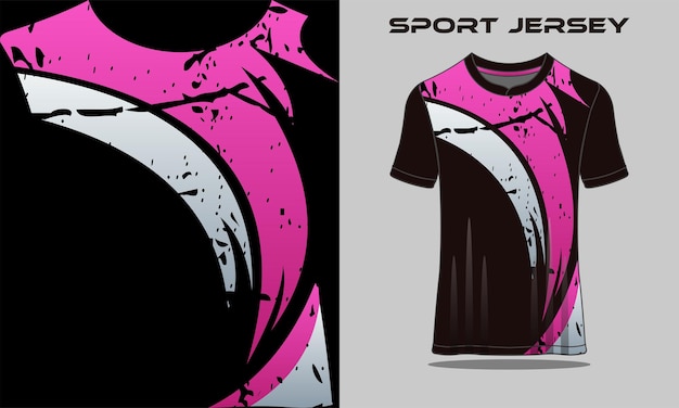 Plantilla de camiseta deportiva para uniformes de equipo camiseta de fútbol camiseta de carreras vector premium Vector Premium