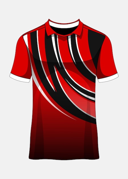 Plantilla de camiseta deportiva para uniformes de equipo camiseta de fútbol