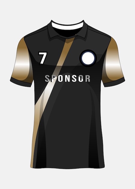 Plantilla de camiseta deportiva para uniformes de equipo camiseta de fútbol