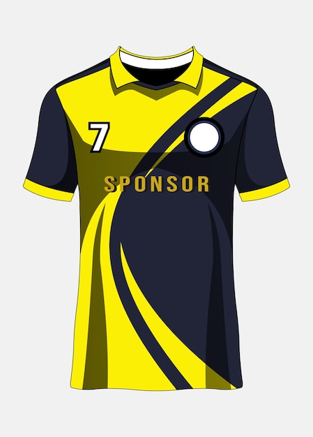 Plantilla de camiseta deportiva para uniformes de equipo camiseta de fútbol