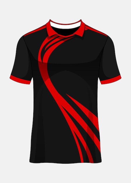 Plantilla de camiseta deportiva para uniformes de equipo camiseta de fútbol