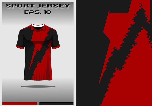 Plantilla de camiseta deportiva para uniformes de equipo de carreras de camisetas de fútbol