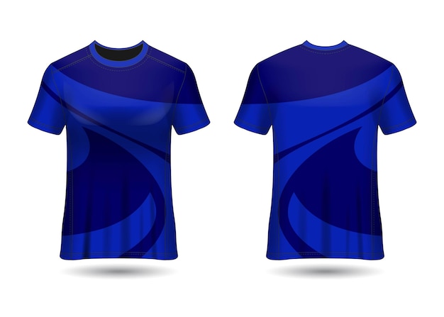 Plantilla de camiseta deportiva para uniformes de equipo Vector