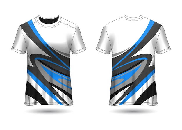 Plantilla de camiseta deportiva para uniformes de equipo vector