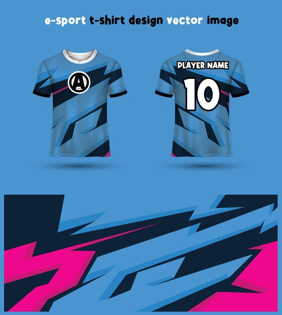 Plantilla de camiseta de esports gaming