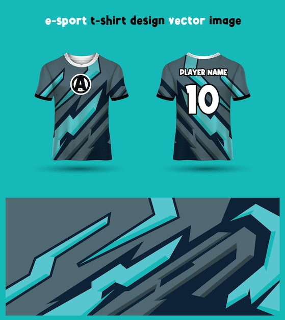 Plantilla de camiseta de esports Gaming