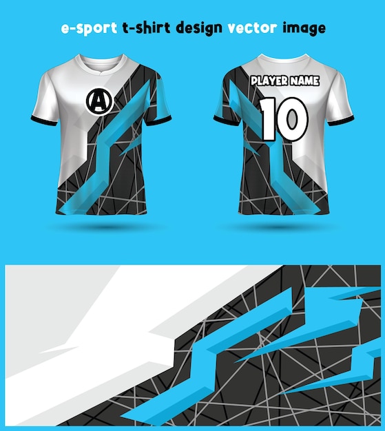 Plantilla de camiseta de esports Gaming