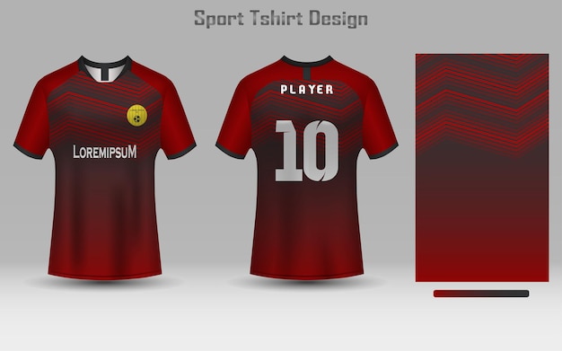 Plantilla de camiseta de fútbol abstracto diseño de camiseta deportiva