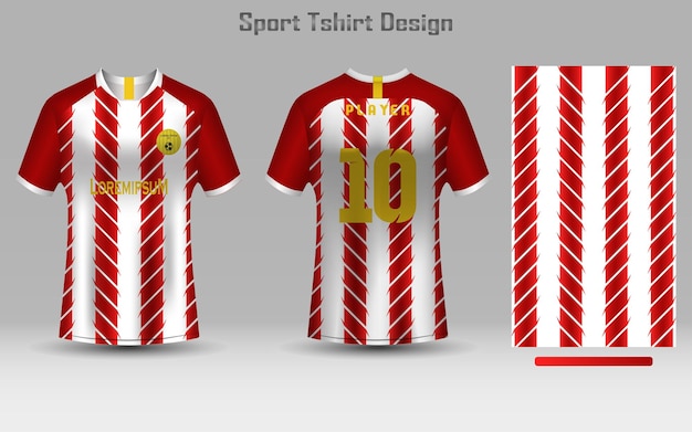 Plantilla de camiseta de fútbol abstracto diseño de camiseta deportiva
