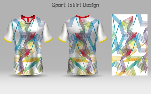 Plantilla de camiseta de fútbol abstracto Diseño de camiseta deportiva