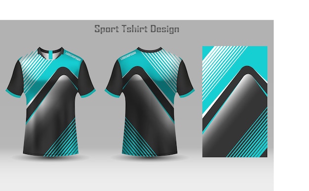 Plantilla de camiseta de fútbol abstracto diseño de camiseta deportiva