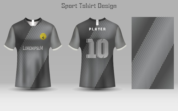 Plantilla de camiseta de fútbol abstracto Diseño de camiseta deportiva