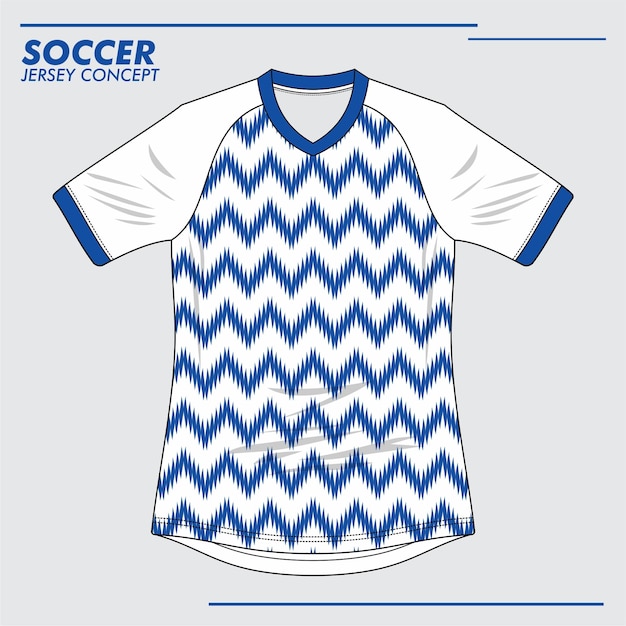 Plantilla de camiseta de fútbol Diseño deportivo