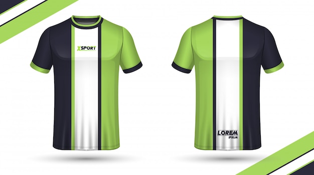 Plantilla de camiseta de fútbol