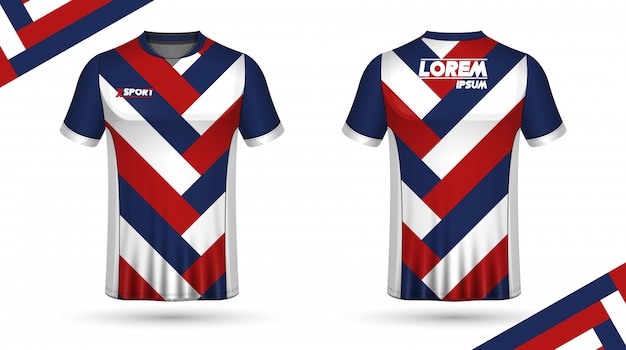 Plantilla de camiseta de fútbol