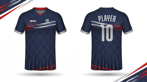 Vector plantilla de camiseta de fútbol