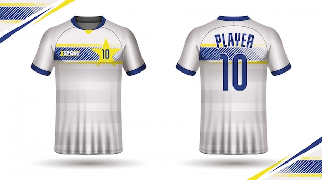 Plantilla de camiseta de fútbol