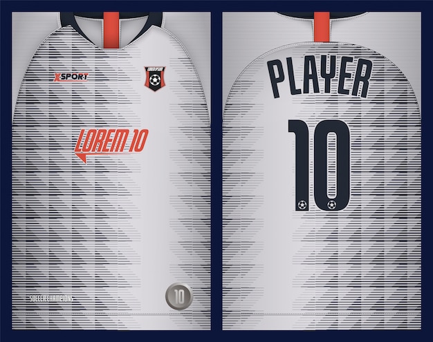 Vector plantilla de camiseta de fútbol