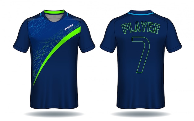 Plantilla de camiseta de fútbol