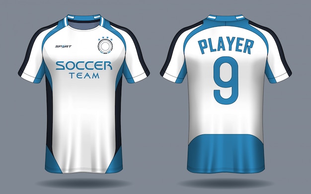 Plantilla de camiseta de fútbol