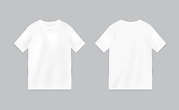 Vector plantilla de camiseta con manga corta
