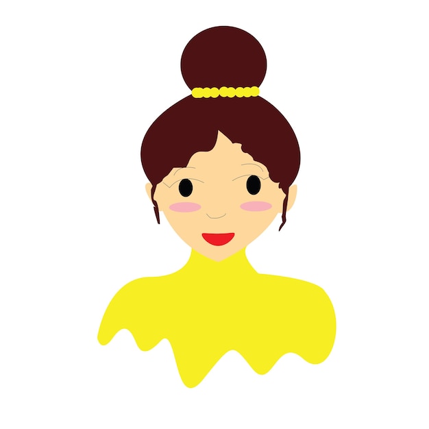 plantilla de carácter vectorial