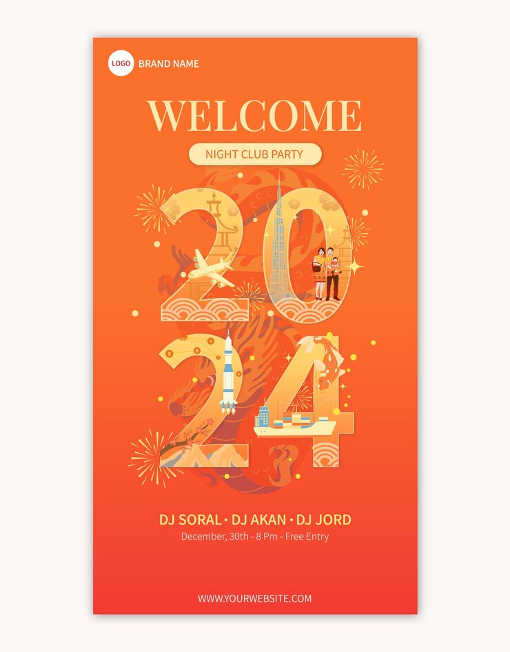 plantilla de cartel de celebración del año nuevo chino