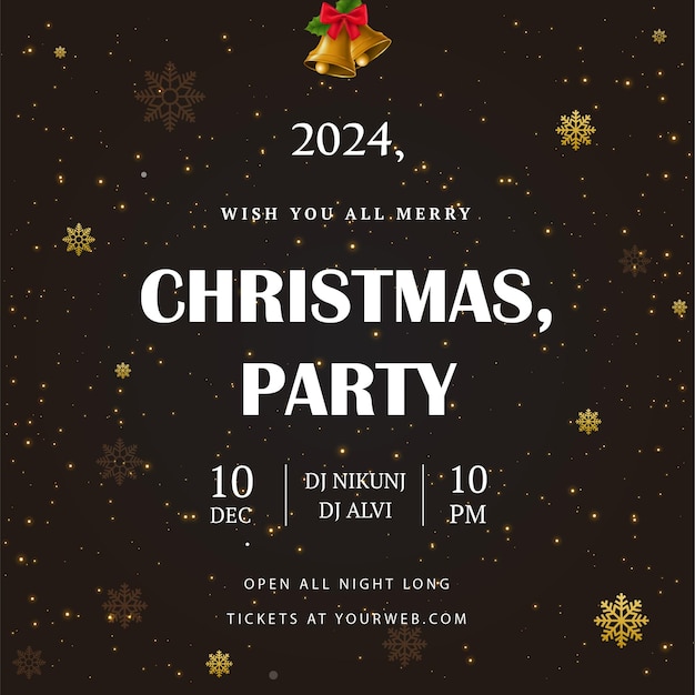 plantilla de cartel para la celebración de la temporada de Navidad