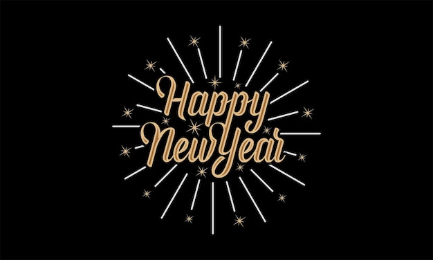 plantilla de celebración de feliz año nuevo
