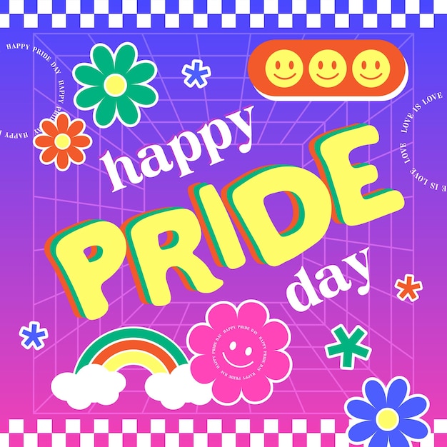 plantilla para celebrar el día del orgullo