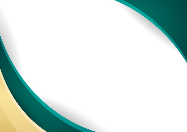 Plantilla de certificado de color degradado de fondo geométrico abstracto verde y oro. Adecuado para fondo de presentación, pancarta, póster, volante, portada, tarjeta de visita y mucho más.