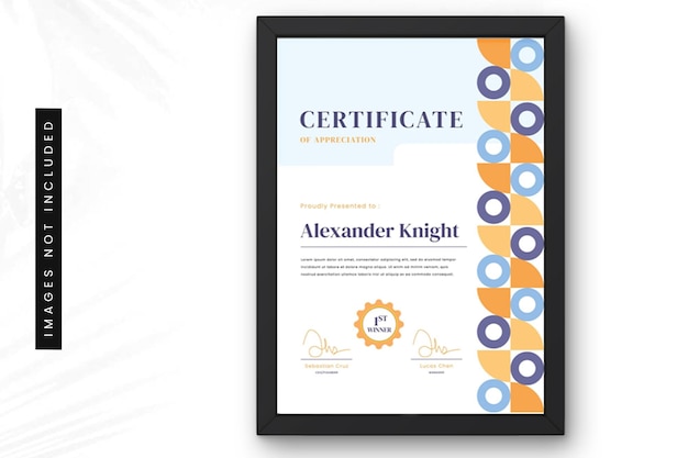 Plantilla de certificado de reconocimiento