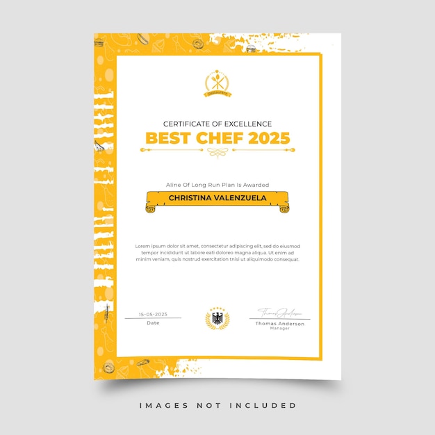 plantilla de certificado de vector
