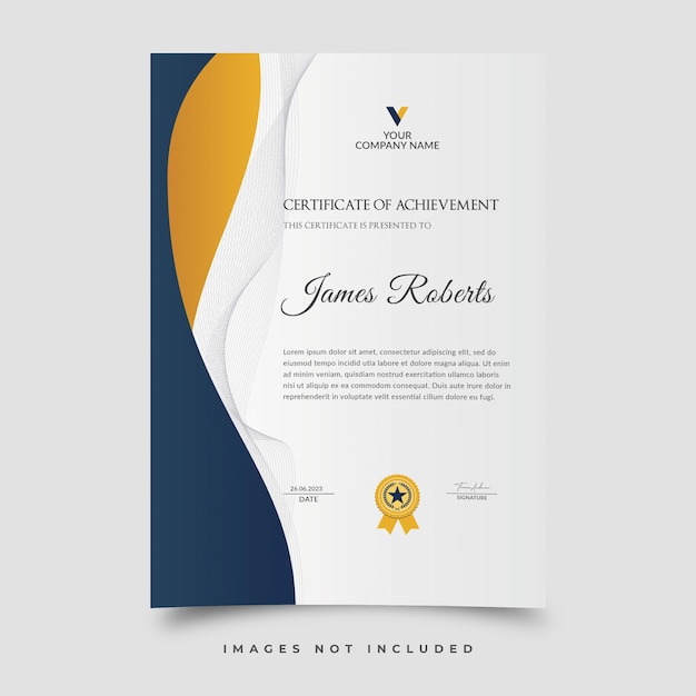 plantilla de certificado de vector