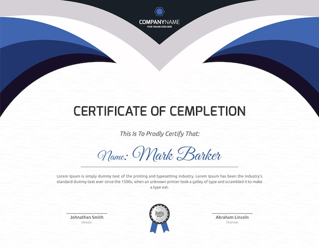 Plantilla de certificado