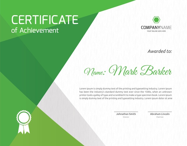 Plantilla de certificado