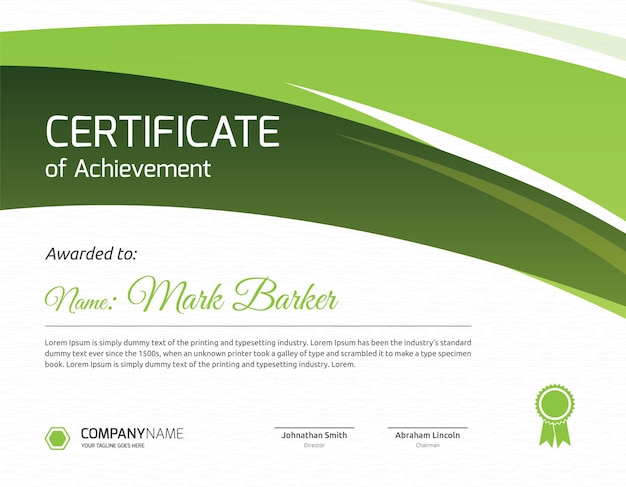 Plantilla de certificado
