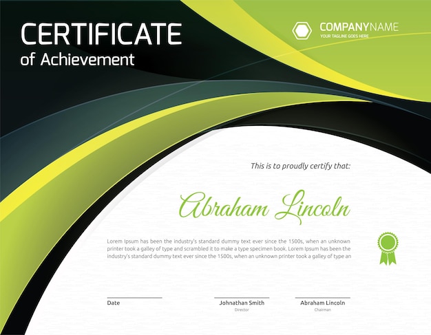 Plantilla de certificado