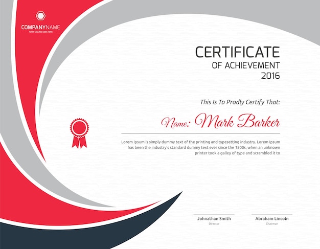 Plantilla de certificado