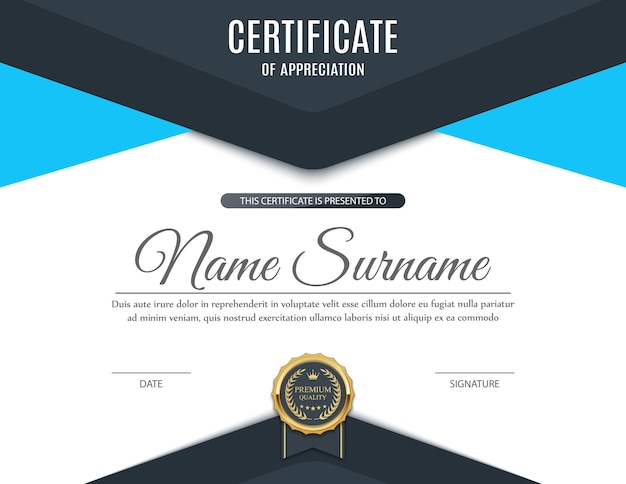 Plantilla de certificado