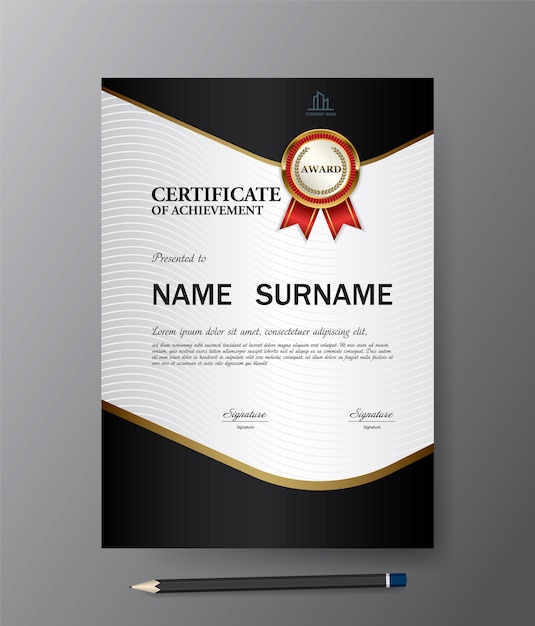 Plantilla de certificado.