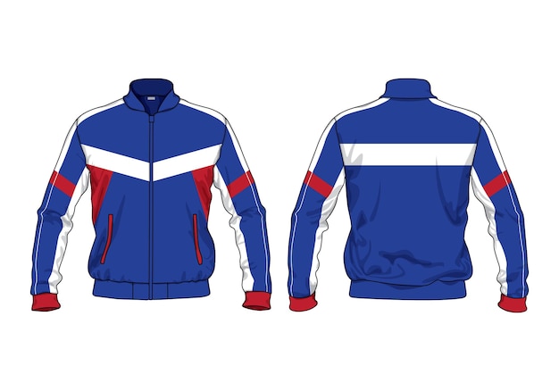 plantilla de chaqueta cortavientos vintage retro