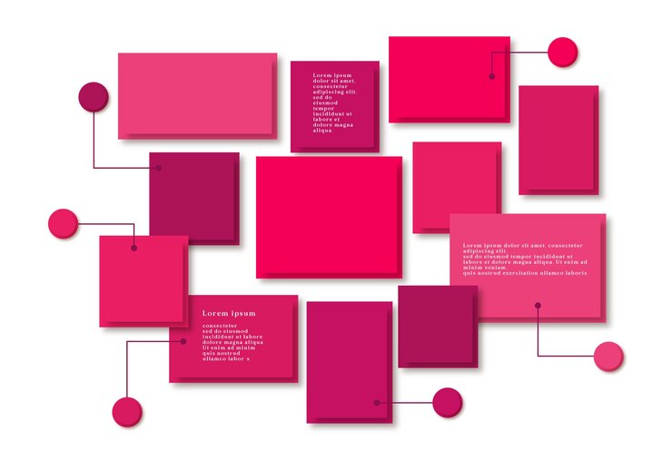 Vector plantilla de collage de fotos cuadrículas de imágenes de moodboard