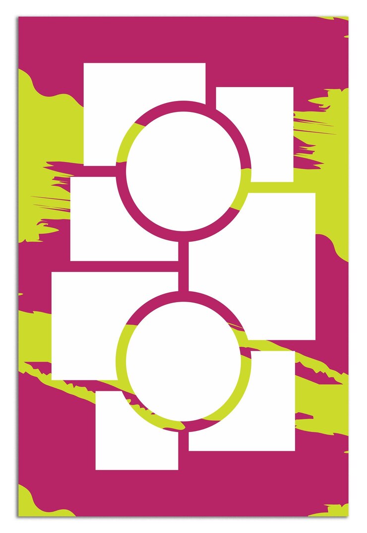 Vector plantilla de collage ilustración vectorial nuevas colecciones para marcos fotográficos y cómics