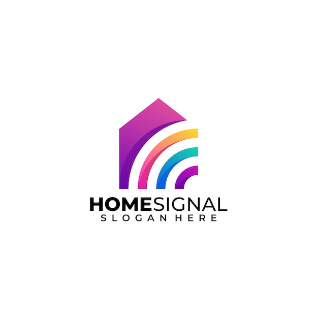 Plantilla colorida de diseño de logotipo de inicio