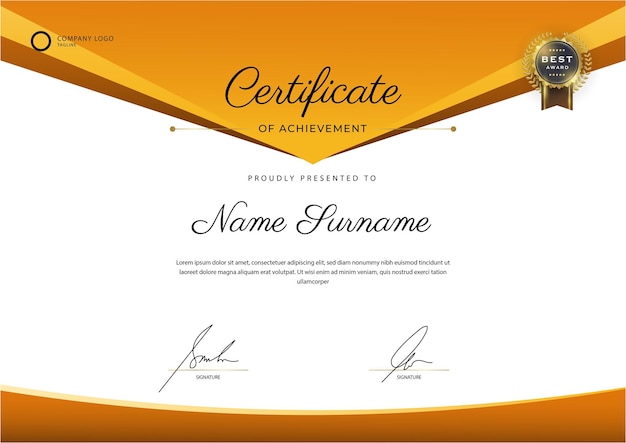 plantilla de concepto de diploma certificados plantilla de graduación colorido certificado de lujo
