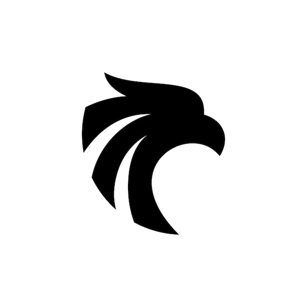 plantilla de concepto de diseño del logotipo de la cabeza del águila